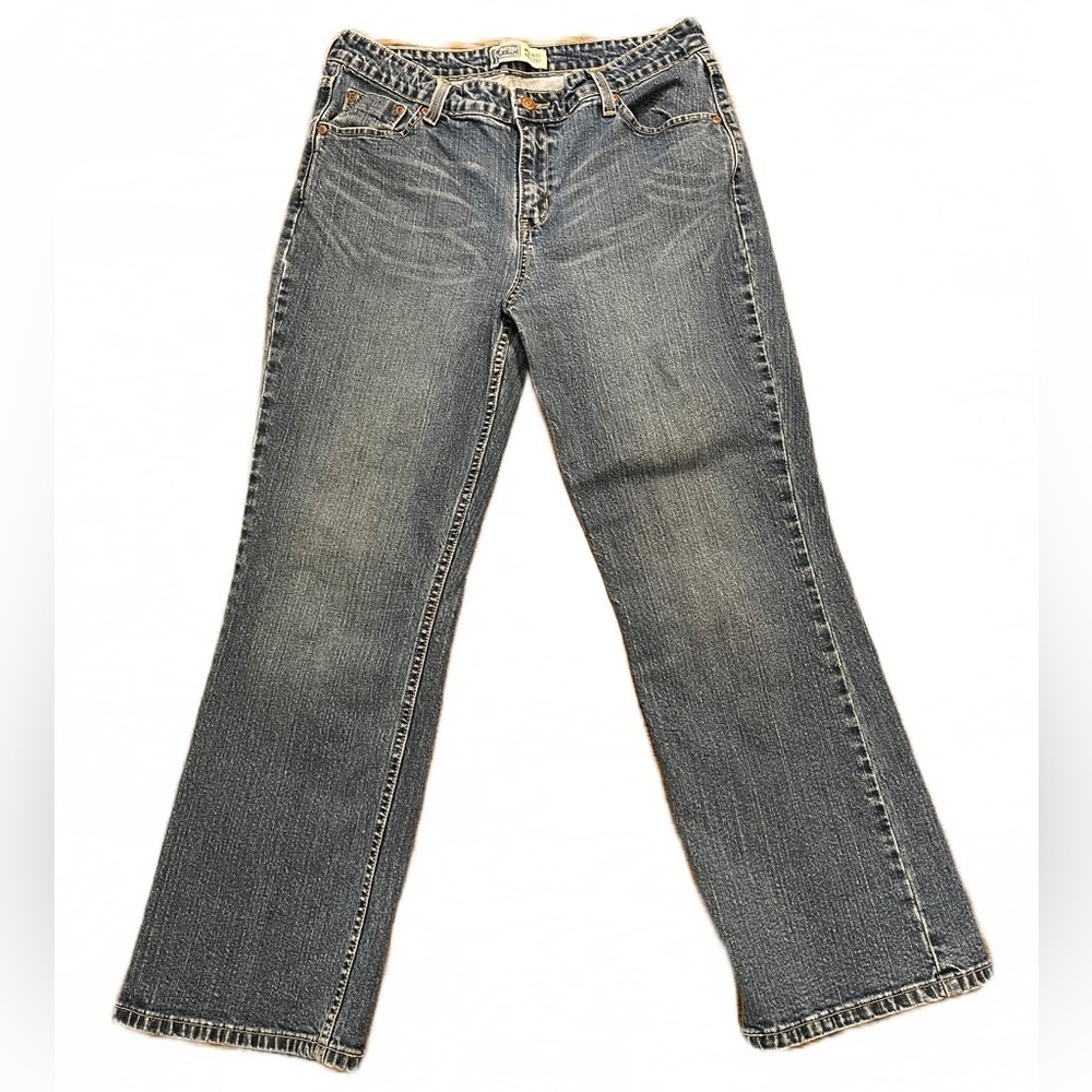 👖 Signature by Levi Strauss Mid Rise Bootcut Jeans | Blue | Size 14 Short
